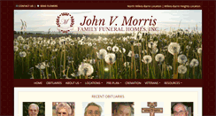 Desktop Screenshot of johnvmorrisfuneralhomes.com